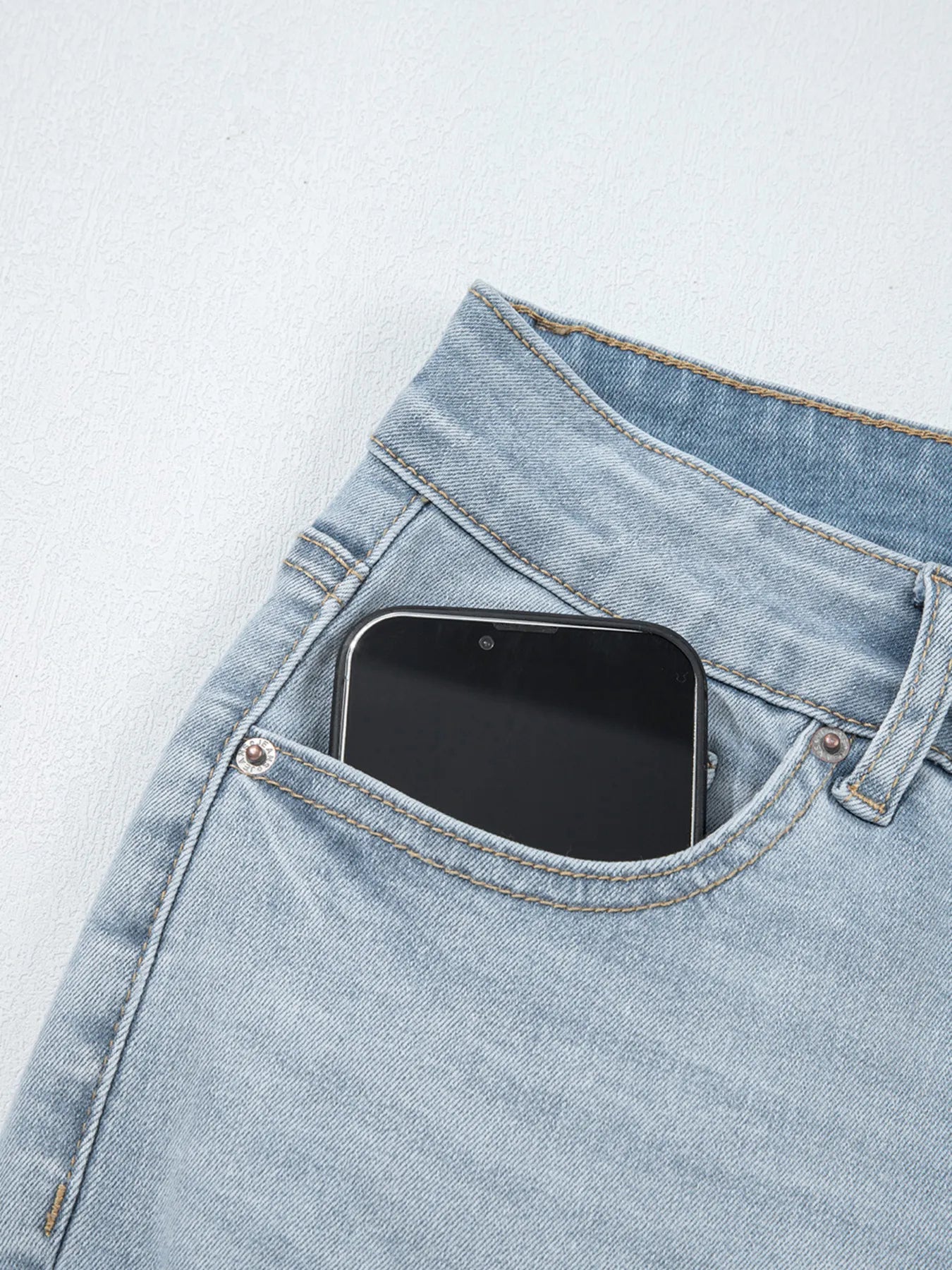 Hazel Blues® | Mid Rise Ankle-Length Distressed Skinny Jeans