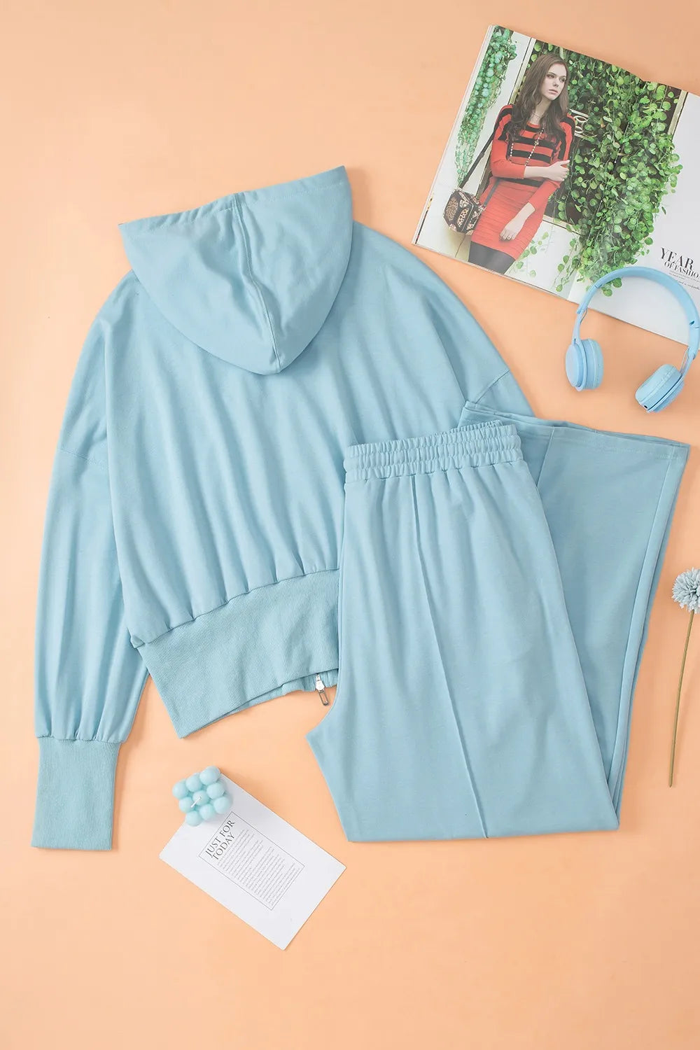 Hazel Blues® | Zip-Up Hoodie and Pants Active Set