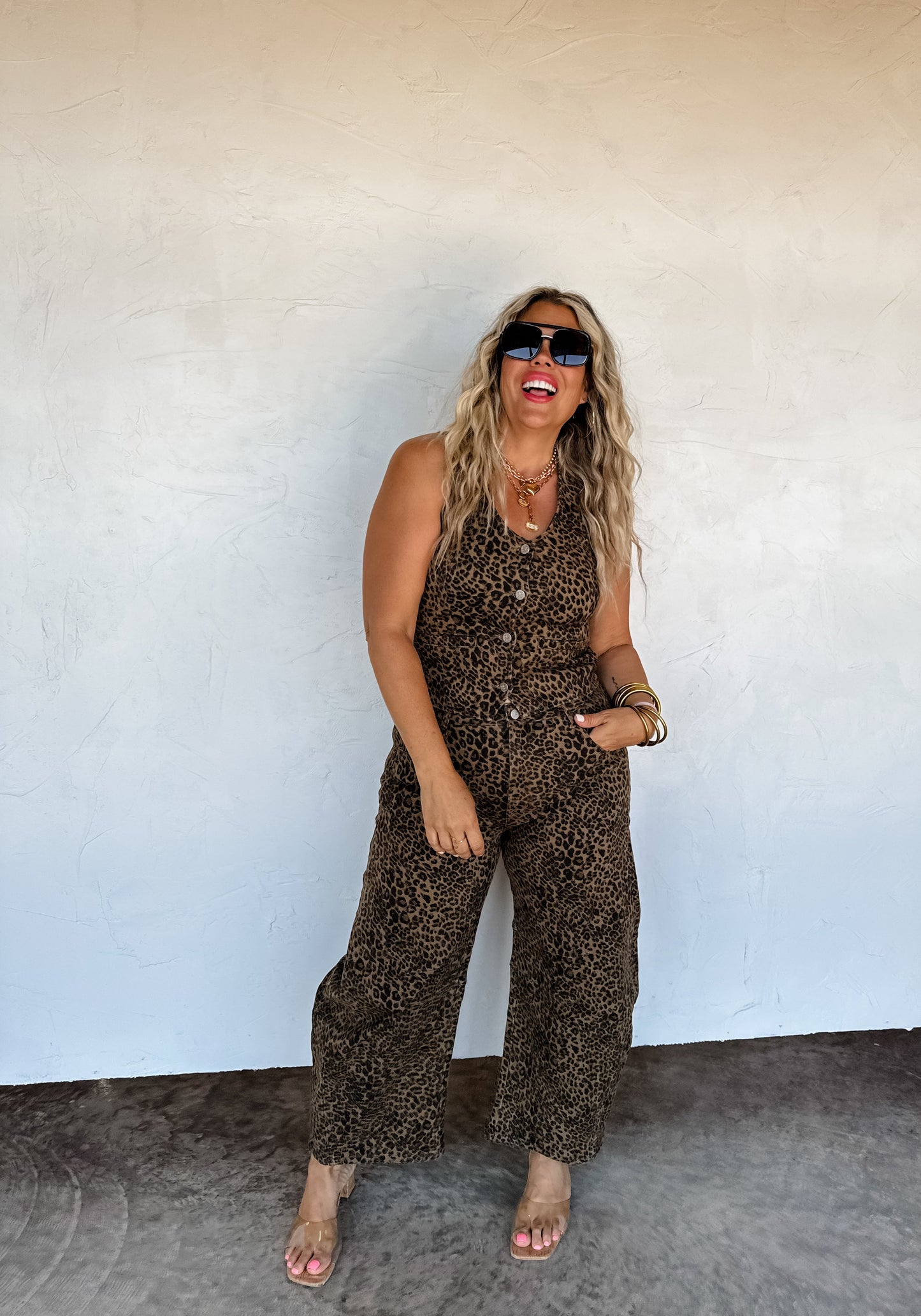 Hazel Blues® | PREORDER- BEX CHEETAH BARREL JEANS
