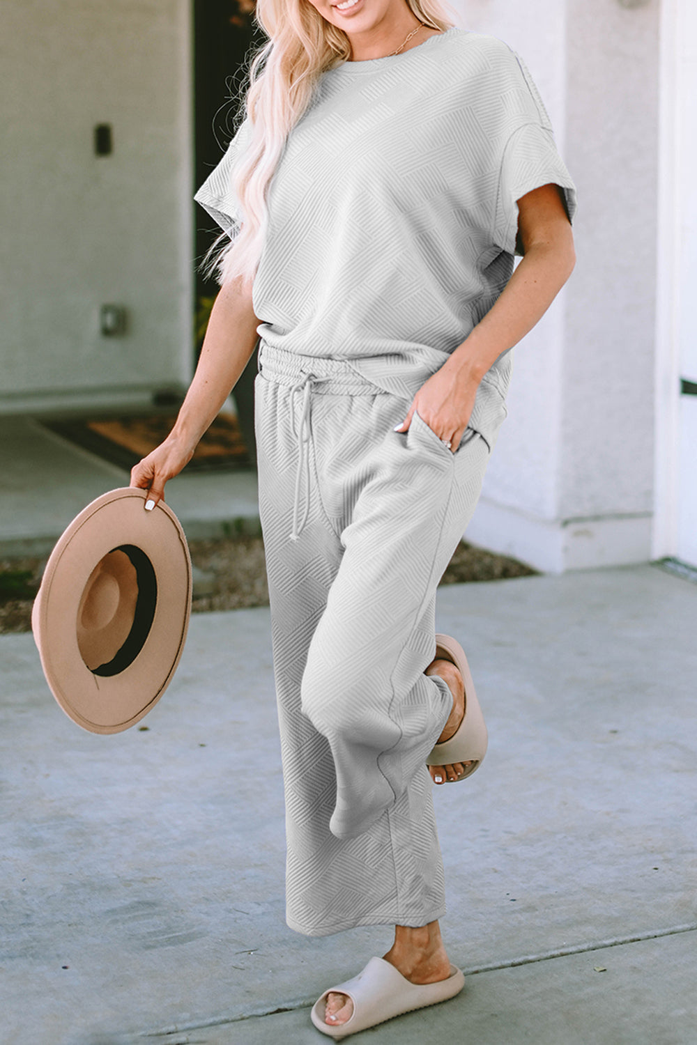 Hazel Blues® | Short Sleeve Top and Pants Set
