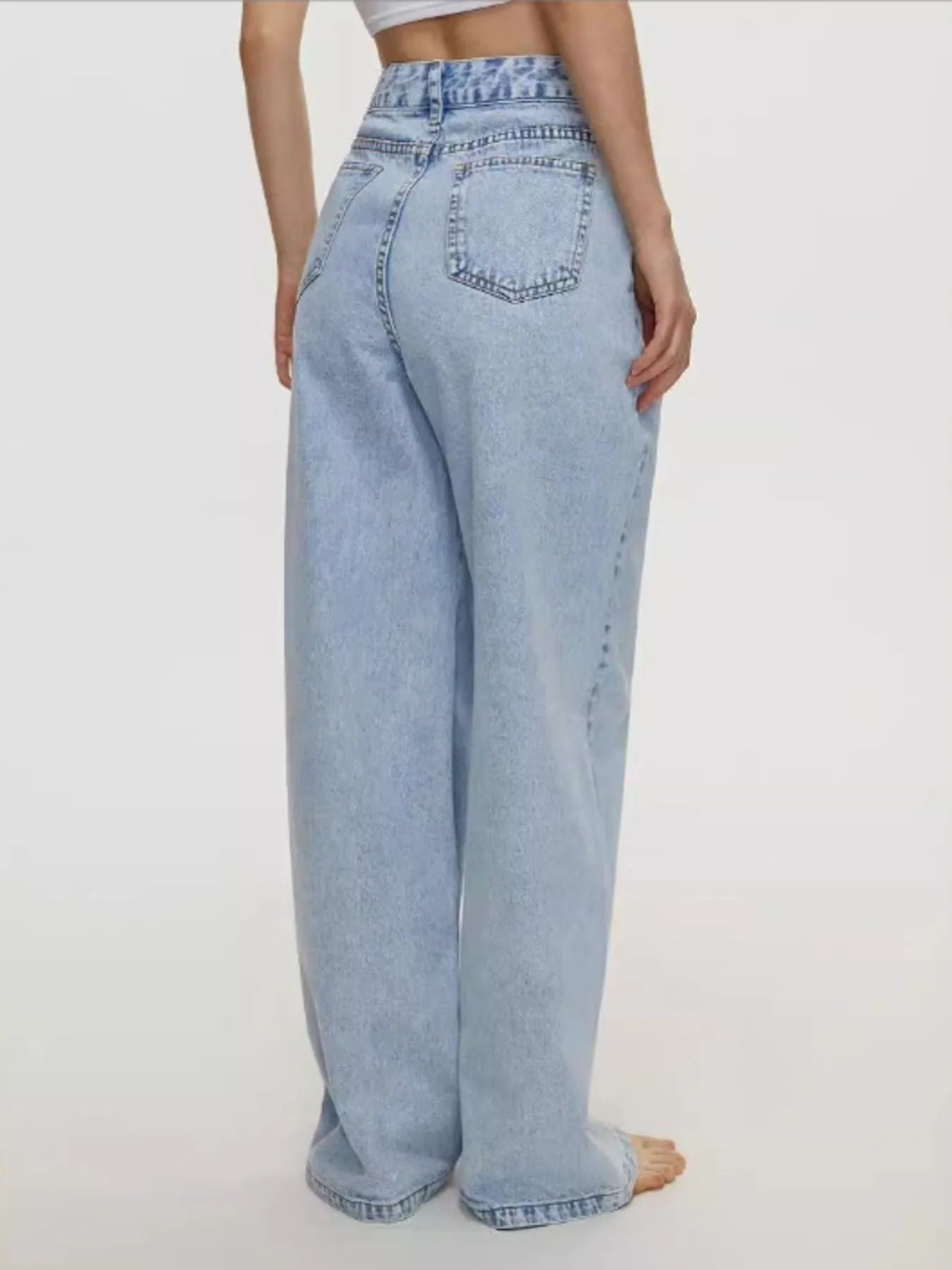 Hazel Blues® | High-Waisted Wide Leg Jeans