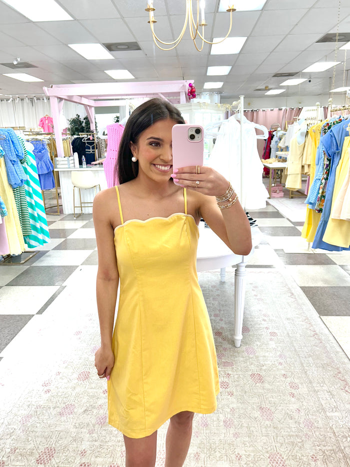 Sunny Side Up Mini Dress (Yellow)