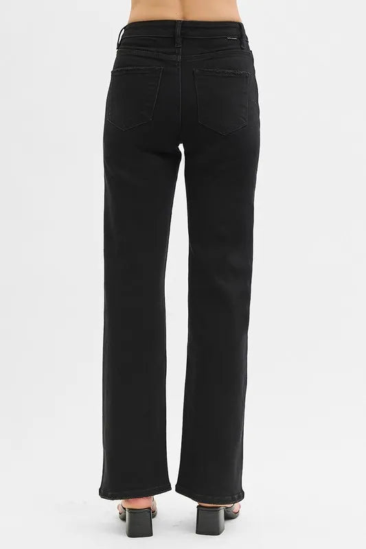 Hazel Blues® | RISEN High Rise Wide Jeans