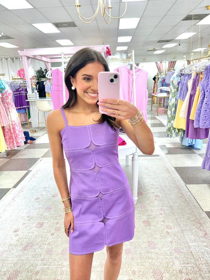Elle Mini Dress (Lavender)