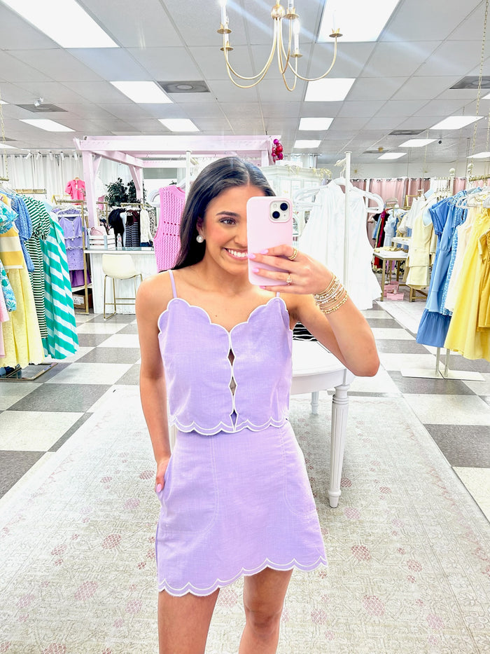 Geaux Time 2 Piece Set (Purple/White)