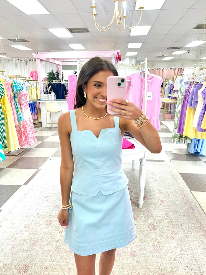 Jaci Mini Dress (Light Blue)