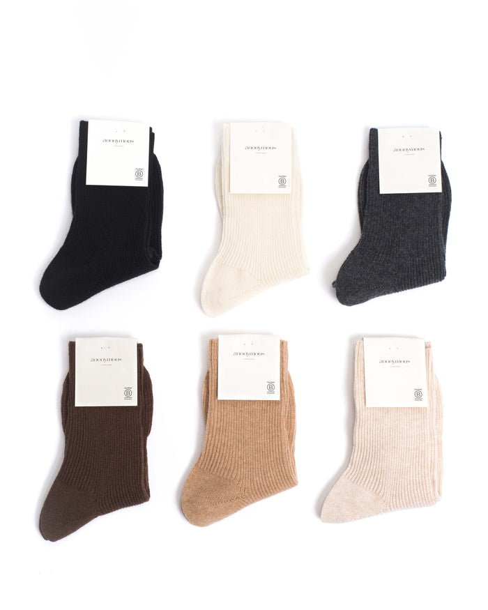 Lanai cashmere socks 70% wool 30% cashmere Powder - Anonymous Copenhagen