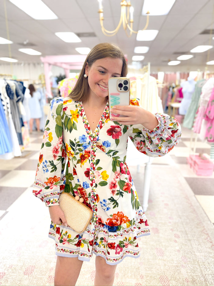 Lila Floral Dress