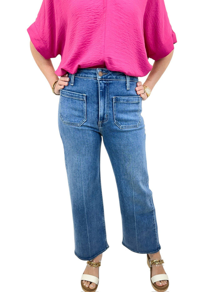LTJ Medium Wash Front Pocket Jeans