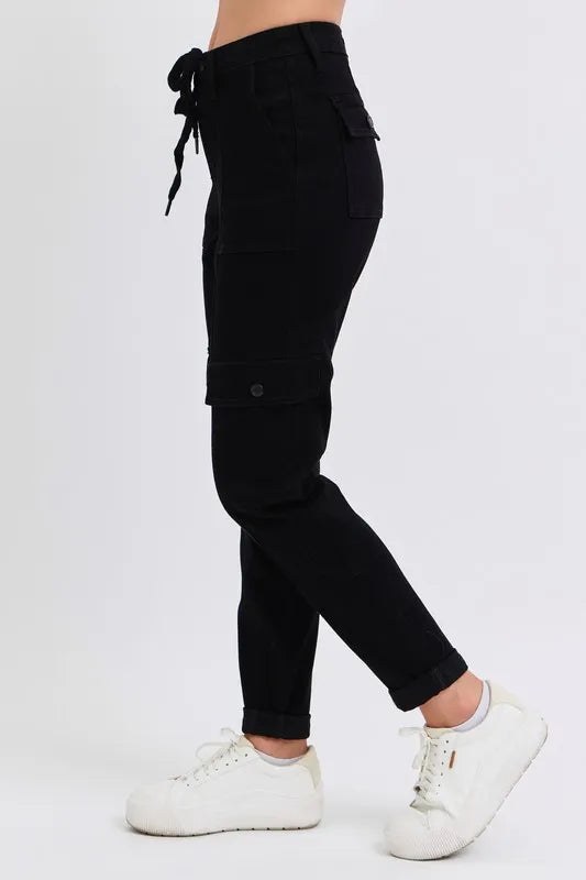 Hazel Blues® | Judy Blue High Waist Cargo Cuffed Jogger