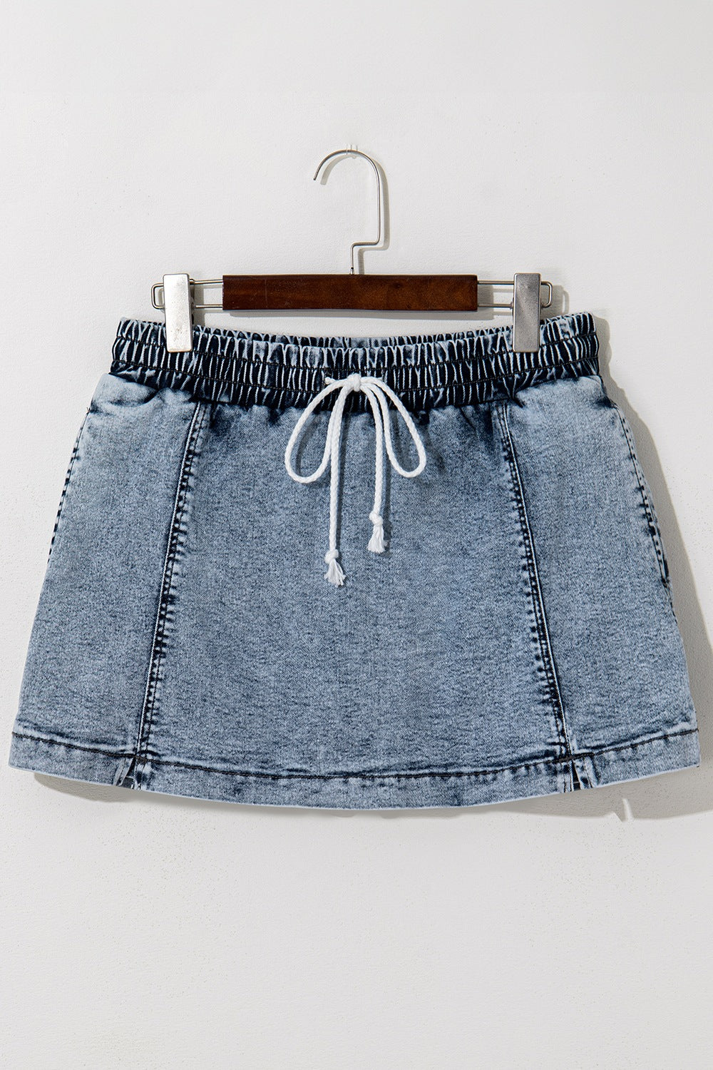 Hazel Blues® |  Drawstring High Waist Pocketed Denim Shorts
