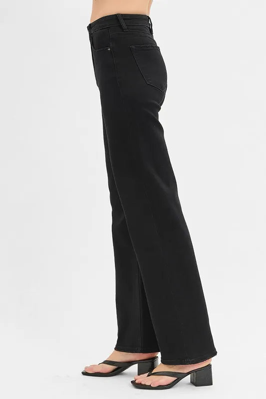 Hazel Blues® |  RISEN High Rise Wide Jeans
