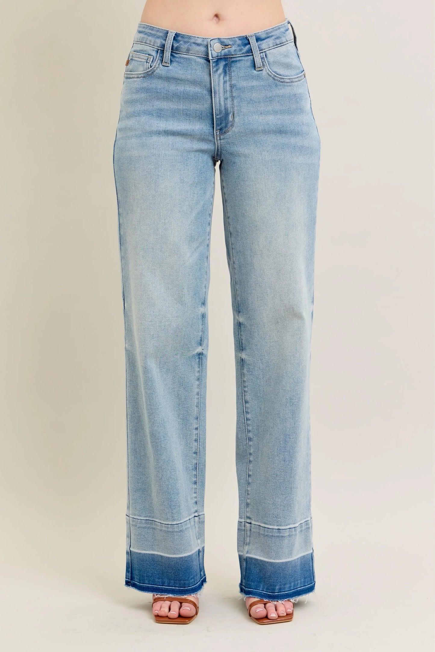 Hazel Blues® | Judy Blue Mr Release Hem Wide Leg Jeans
