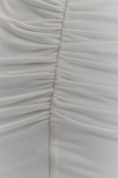 Vienna Slinky Cut Out Maxi Dress - White