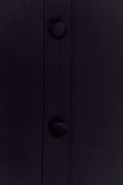 Simona Halter Neck Midi Dress - Black