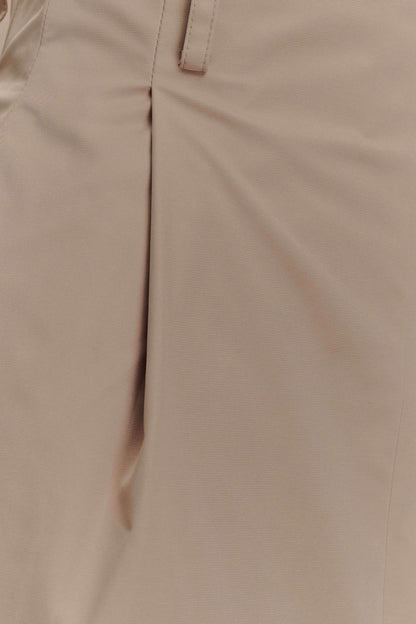 Vera Twill Split Front Midi Skirt - Camel