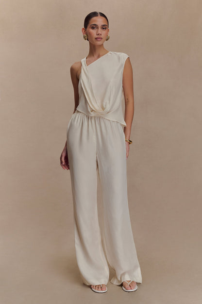 Violeta Asymmetric Top - Ivory