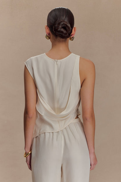 Violeta Asymmetric Top - Ivory
