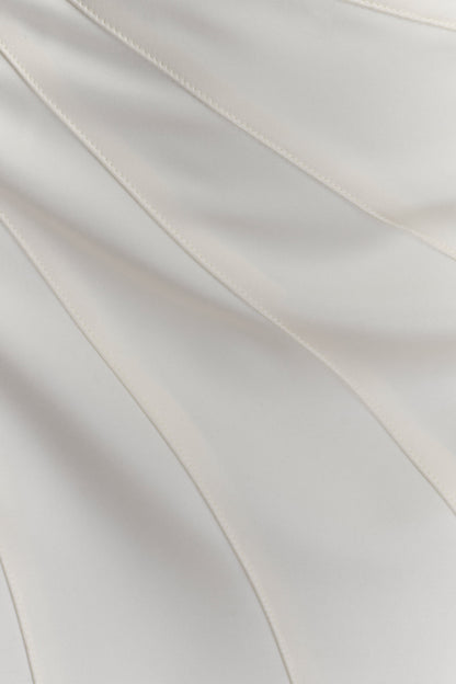 Atenea Satin Mini Dress - White