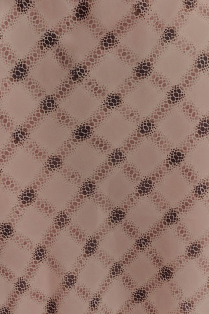 Silvana Chiffon Maxi Dress - Snake Check Print Mocha