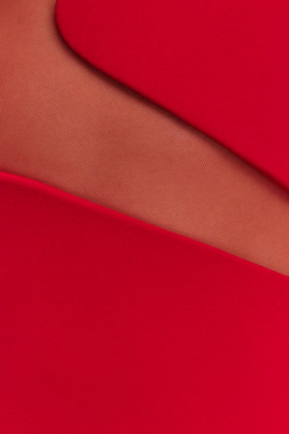 Lianne Strapless Maxi Dress - Red