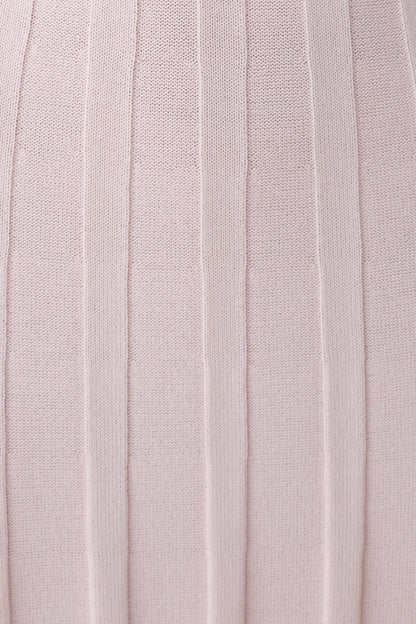 Pia Ribbed Strapless Maxi Dress - Baby Pink