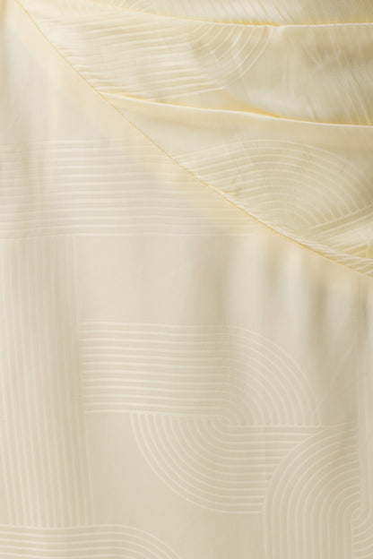 Chiara Halter Satin Maxi Dress - Buttermilk
