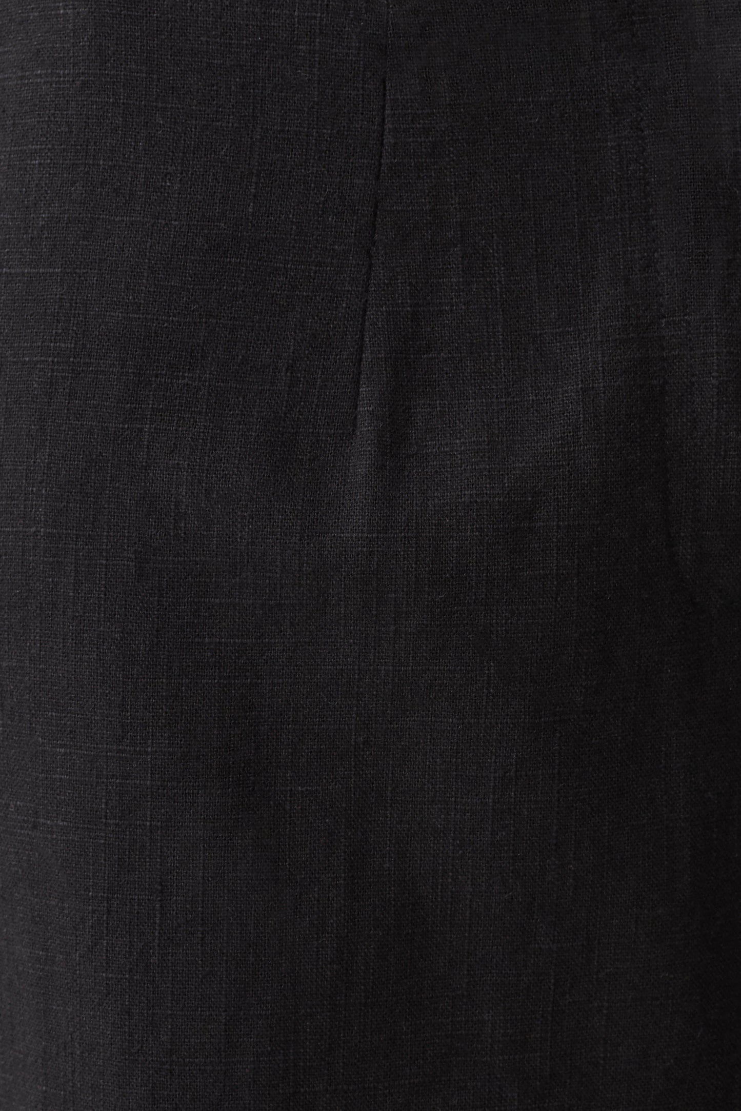 Brielle Straight Leg Linen Pant - Black