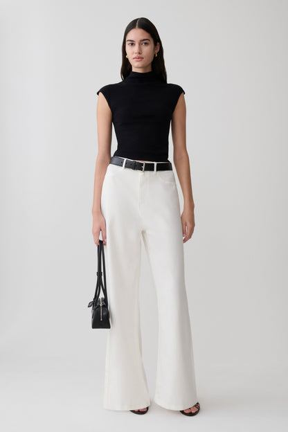 Sonny Short Sleeve Knit Top - Black