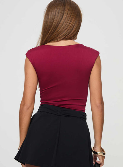 Bolden Top Burgundy