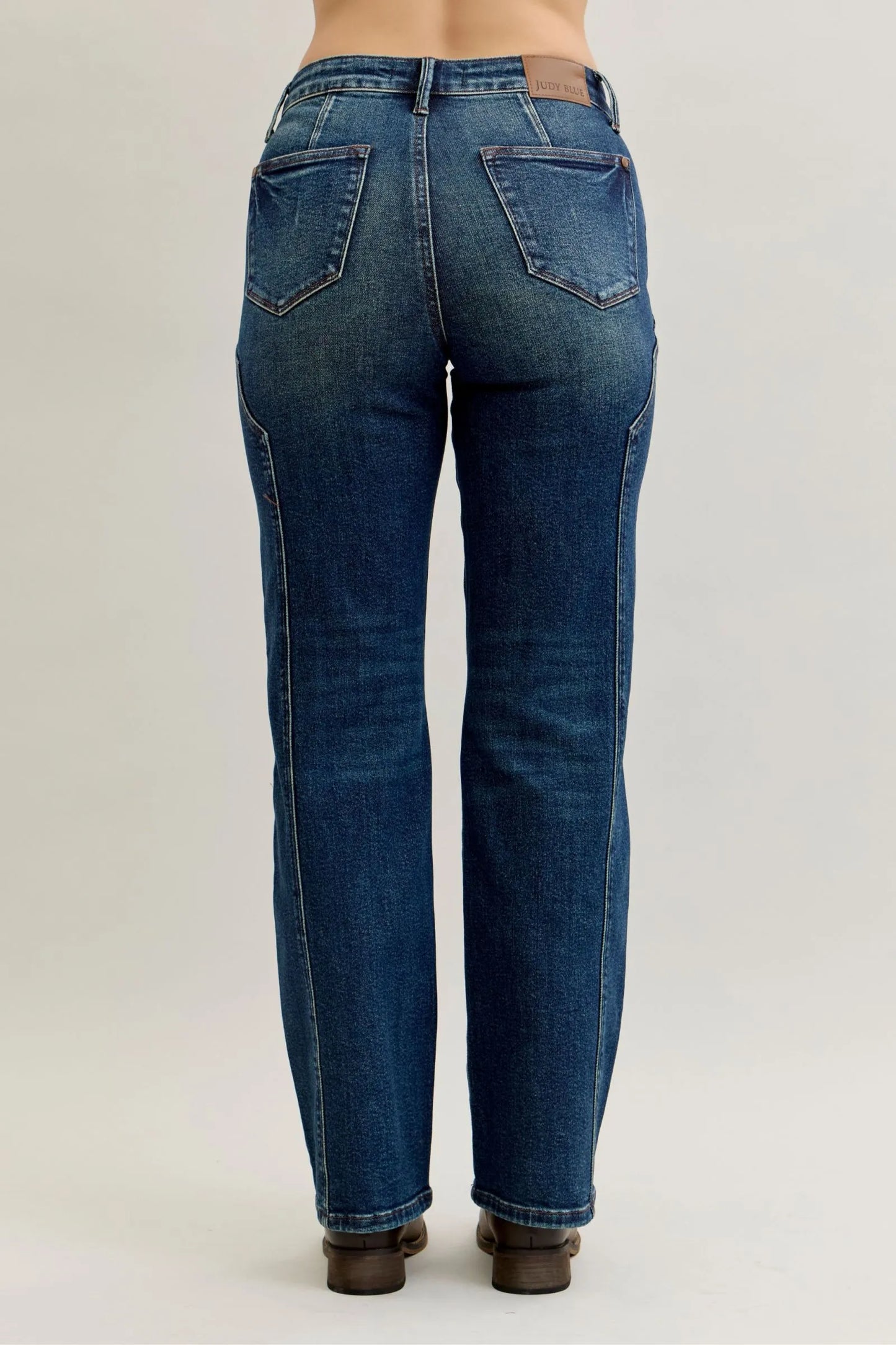 Hazel Blues® | Judy Blue Seam Detail Straight Leg Jeans