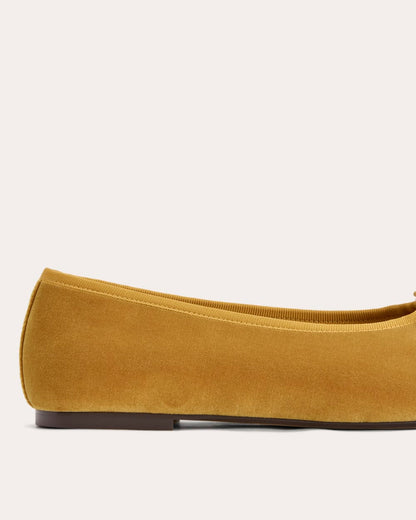 The Day Ballet Flat | Golden Sun Velvet