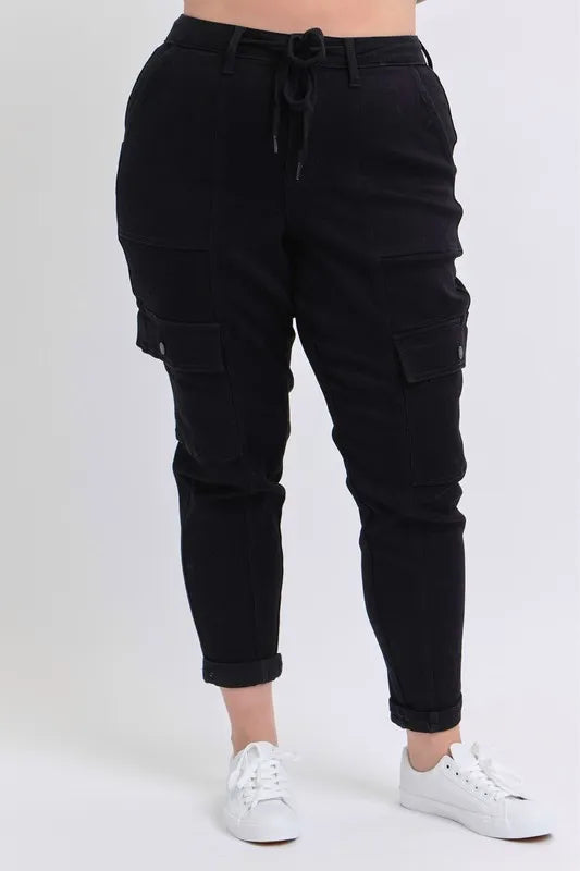 Hazel Blues® | Judy Blue High Waist Cargo Cuffed Jogger