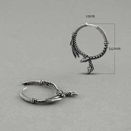OUROBOROS DRAGON EARRINGS