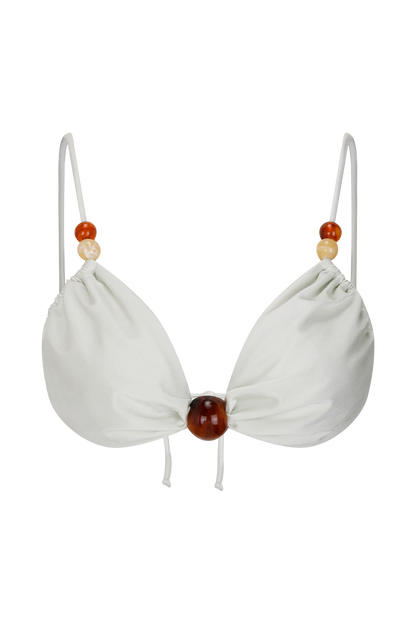 Memphis Beaded Bikini Top - Mint