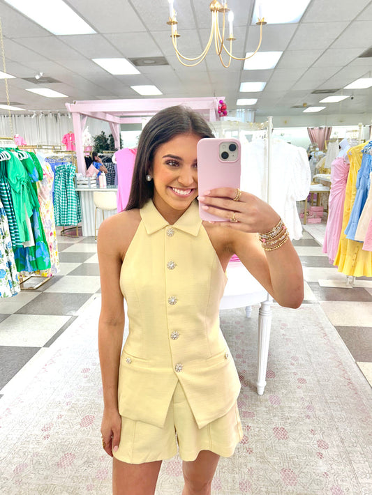 Sophie 2 Piece Butter Top/Short Set