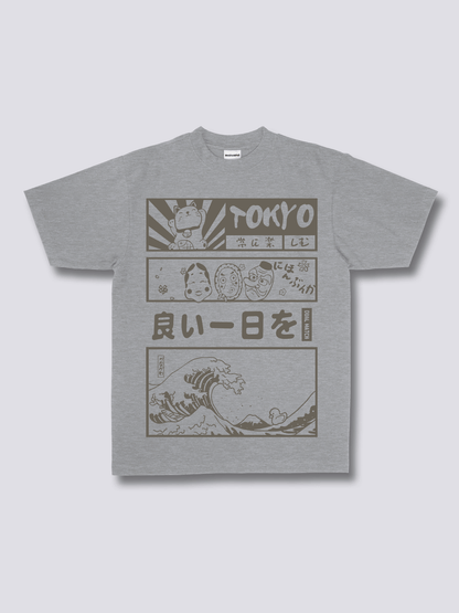 Front Print - Tokyo Wave T-Shirt