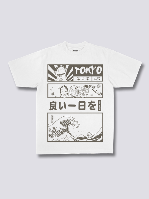 Front Print - Tokyo Wave T-Shirt