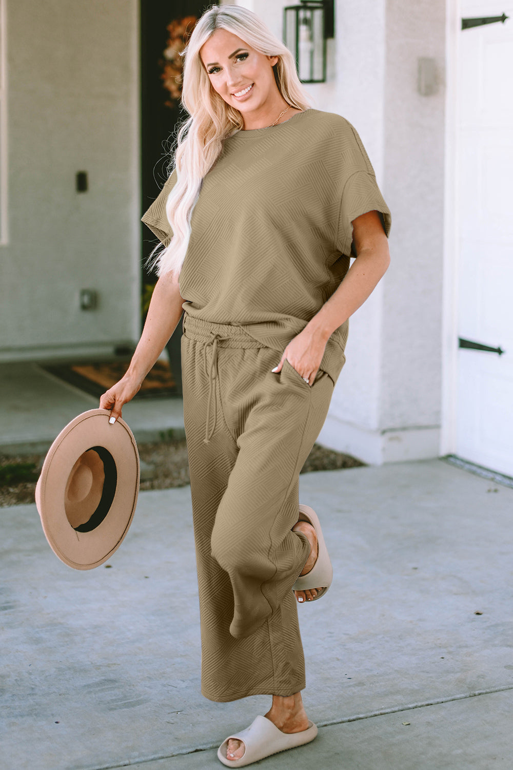 Hazel Blues® |  Short Sleeve Top and Pants Set