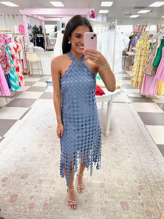 Blue Horizon Midi Dress