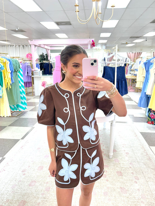 Bluebonnet Set (Blue/Brown)