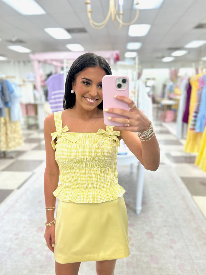 Butter Satin Mini Skirt