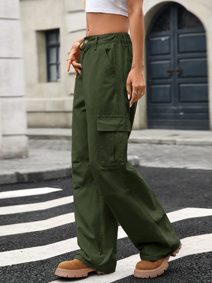 Hazel Blues® |  Wide Leg Cargo Jeans