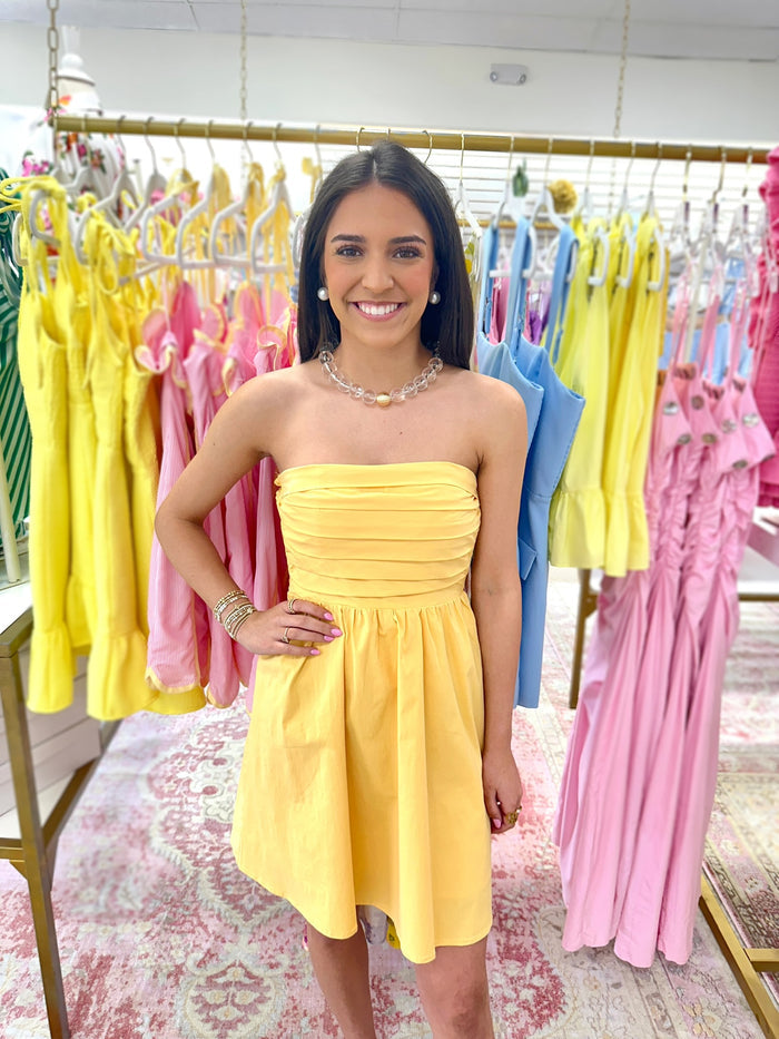 Daisy Strapless Mini Dress
