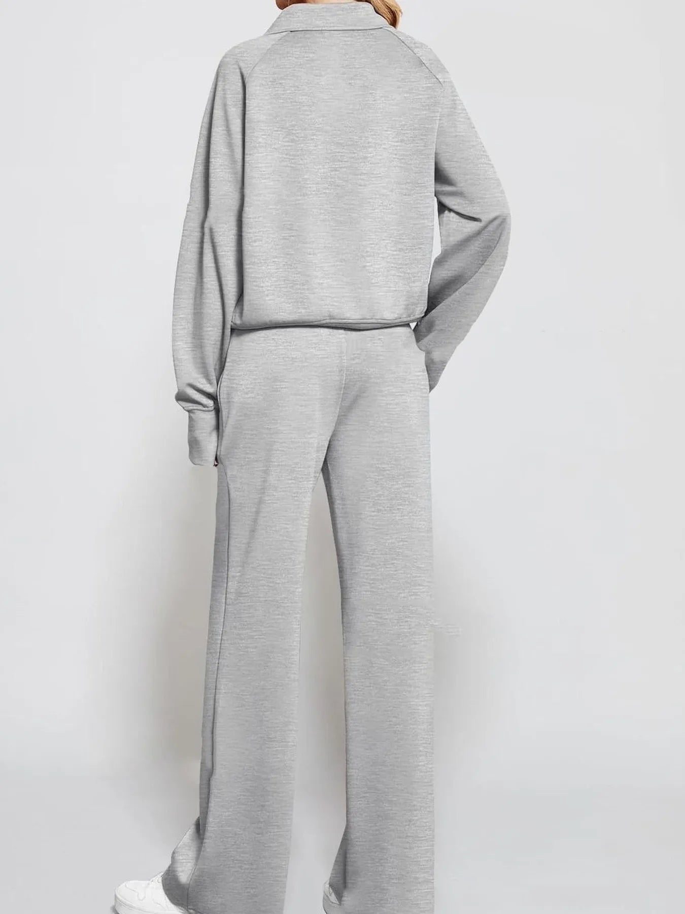Hazel Blues® |  Half Zip Long Sleeve Top and Pants Set