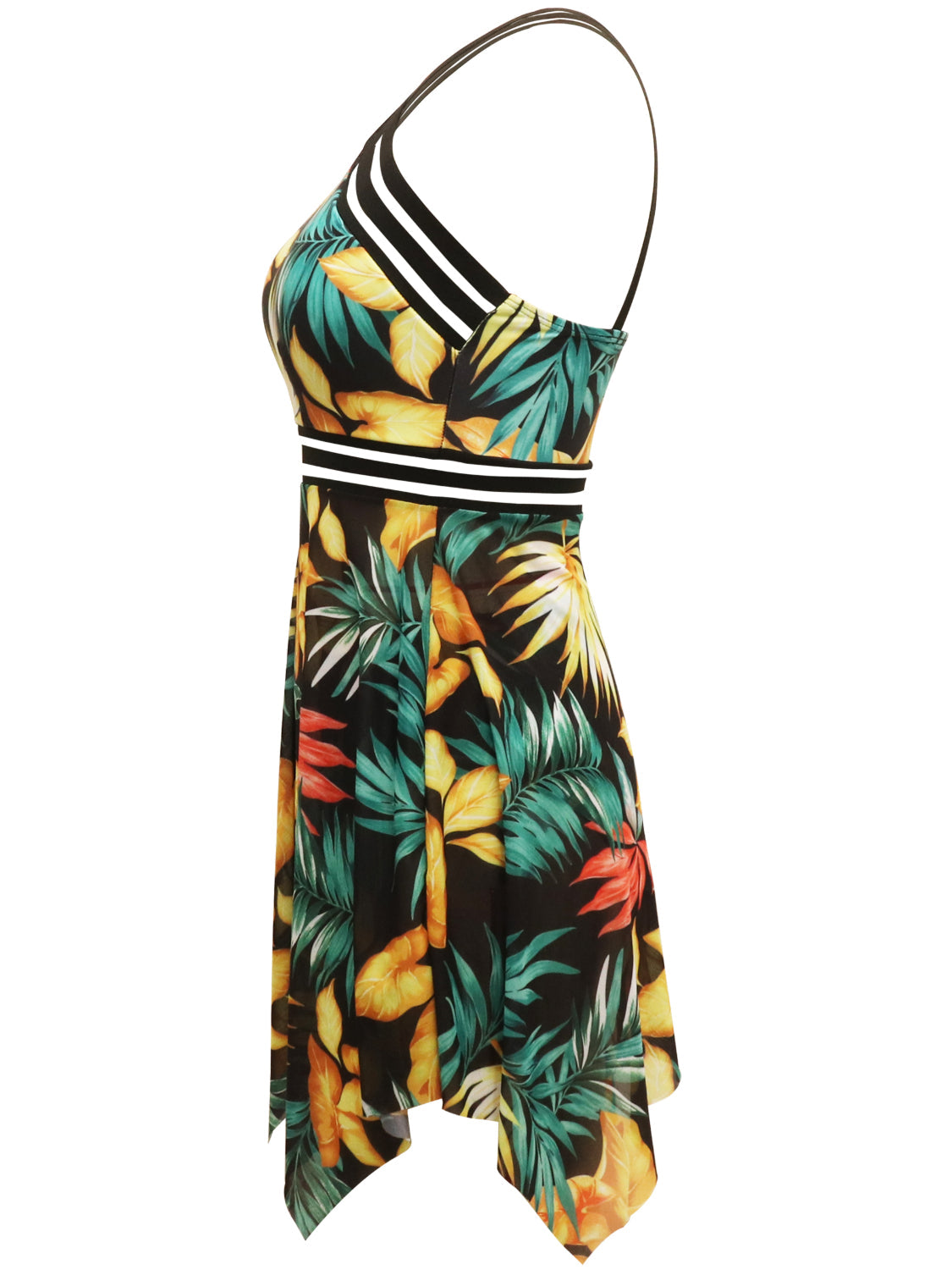 Hazel Blues® |  Cutout Printed Two-Piece Swim Set