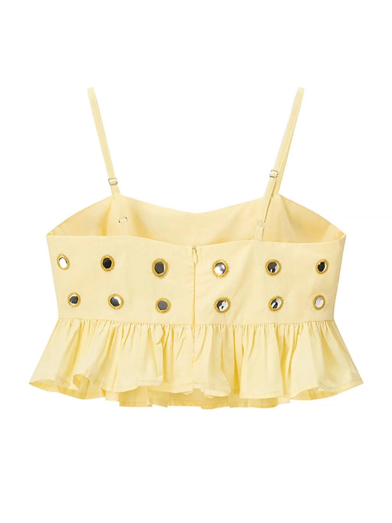Hazel Blues® |  Eyelet Cami and Bubble Skirt Set