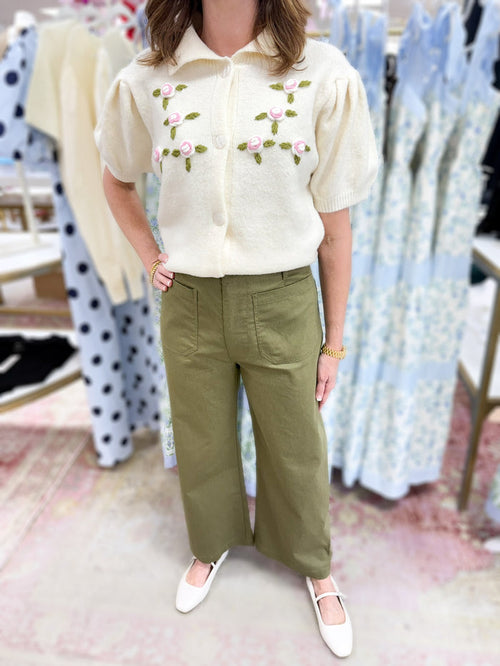 Glenda Olive Pants