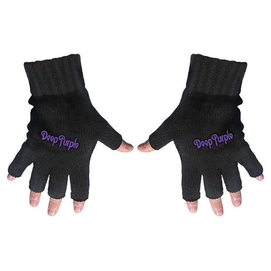 Gloves - Deep Purple - Logo