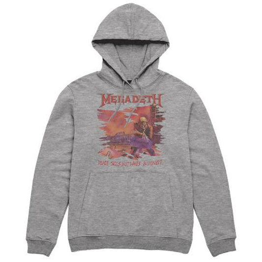 Hoodie - Megadeth - Peace Sells - Grey - Pullover